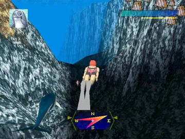 B. L. U. E - Legend of Water (JP) screen shot game playing